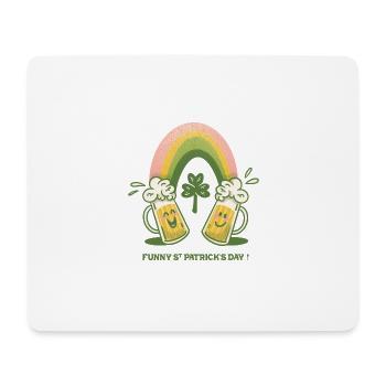 Funny Saint Patrick'day ! - Tapis de souris (format paysage) - blanc - Devant