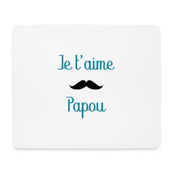 HAPPY FATHER'S DAY. DAD. FATHER'S DAY. FATHER - Mouse Pad (horizontal) - white - Front