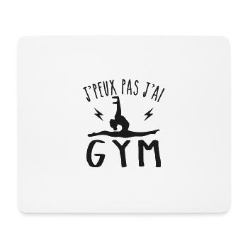 Gymnastik Geschenk Ich kann nicht Ich habe Gym - Mousepad (Querformat) - Weiß - Vorne