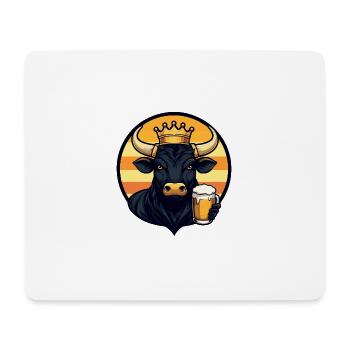 Bière de taureau - Tapis de souris (format paysage) - blanc - Devant