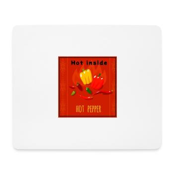 Fasching,karneval,kostüm, scharf, chillichoten - Mousepad (Querformat) - Weiß - Vorne