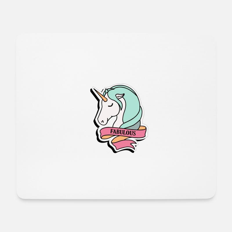 Fabulous - Unicorn - Mouse Pad (horizontal) - white