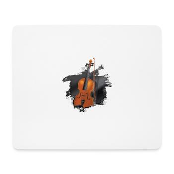 Violine oder Violine auf Schwedisch - Mousepad (Querformat) - Weiß - Vorne