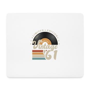 61 Years Vintage 1961 Birthday Gift 61 Years - Mouse Pad (horizontal) - white - Front