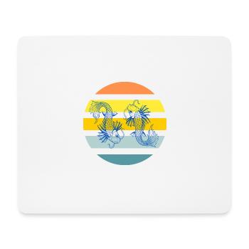 Koifish_Summer - Mousepad (Querformat) - Weiß - Vorne