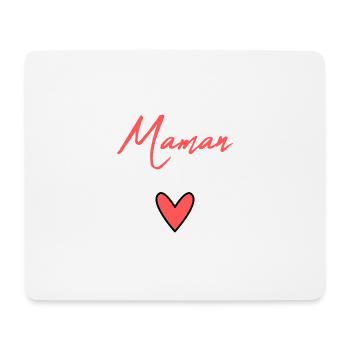 MOM. MOTHER'S DAY. HEART. FEAST. HAPPY BIRTHDAY MAM - Mouse Pad (horizontal) - white - Front