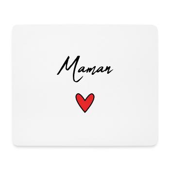 MOM. MOTHER'S DAY. HEART. FEAST. HAPPY BIRTHDAY - Mouse Pad (horizontal) - white - Front