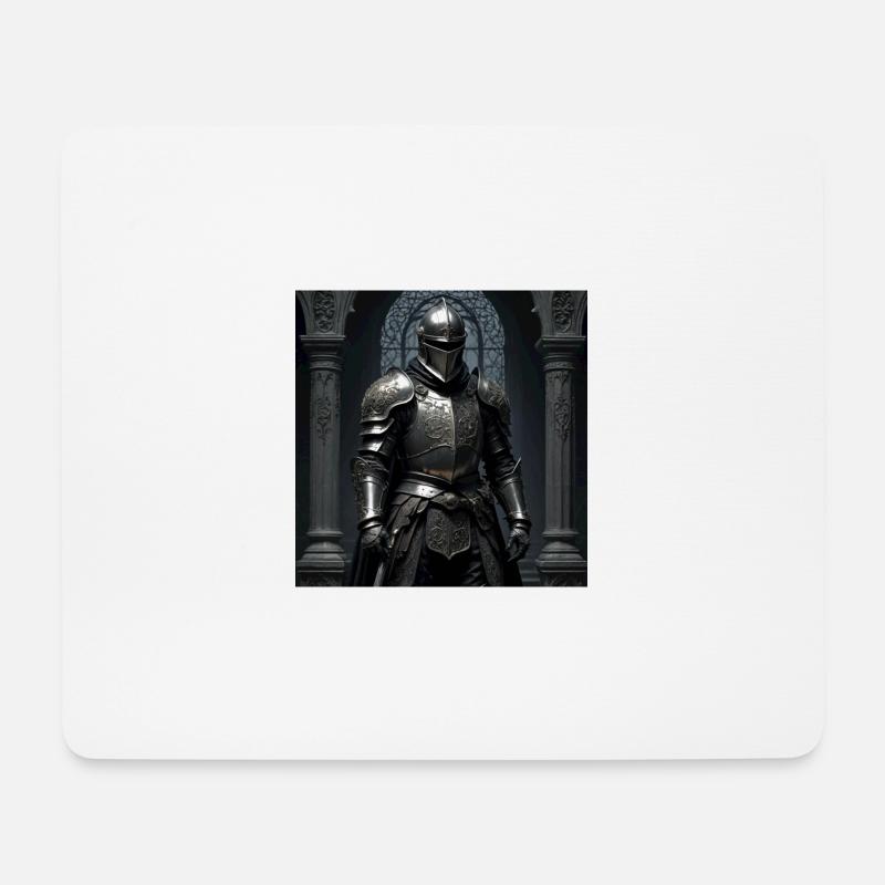 Ritter - Mousepad (Querformat) - Weiß
