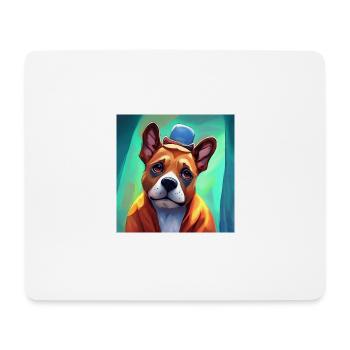 Love me tender - Tapis de souris (format paysage) - blanc - Devant