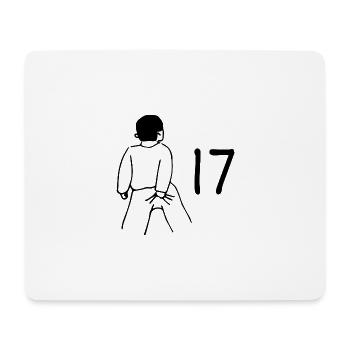 17. Geburtstag - 17 Jahre Alt - Mousepad (Querformat) - Weiß - Vorne