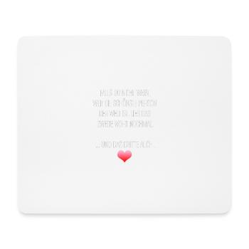 Lustiger Spruch - Mousepad (Querformat) - Weiß - Vorne