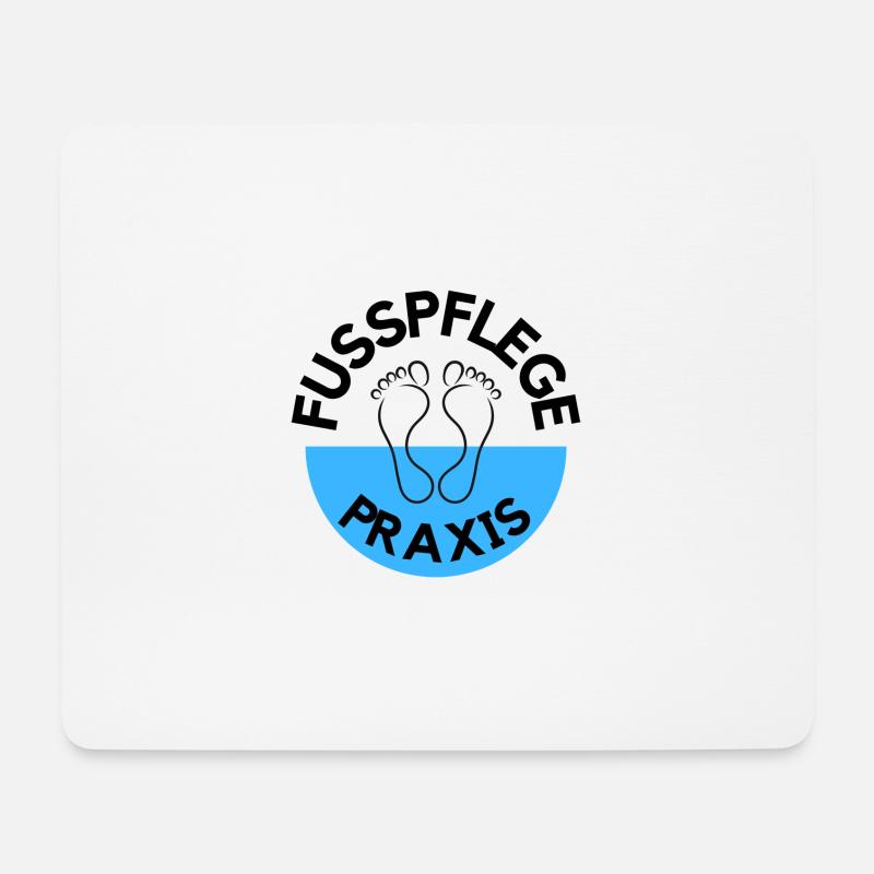 Fusspflegepraxis Logo Design für Fußpfleger! - Mousepad (Querformat) - Weiß