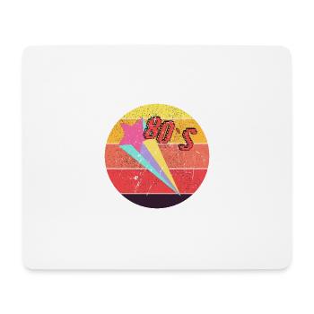 80's Retro Party Rollschuhe roller skates - Mousepad (Querformat) - Weiß - Vorne