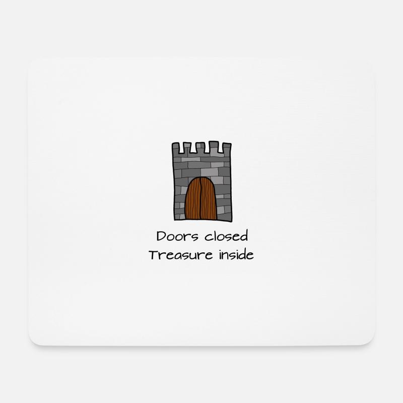 Burg - Mousepad (Querformat) - Weiß