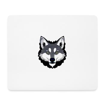 Wolf - Mousepad (Querformat) - Weiß - Vorne