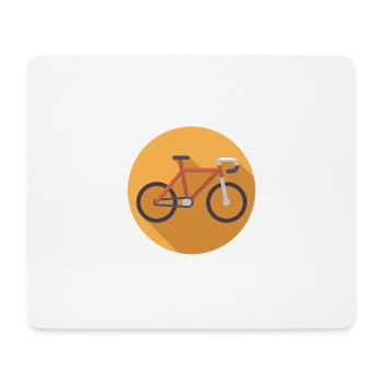 Fahrrad - Mousepad (Querformat) - Weiß - Vorne
