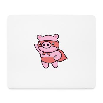 Piggy Hero - Mouse Pad (horizontal) - white - Front