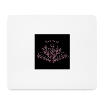 Book Lover - Mousepad (Querformat) - Weiß - Vorne