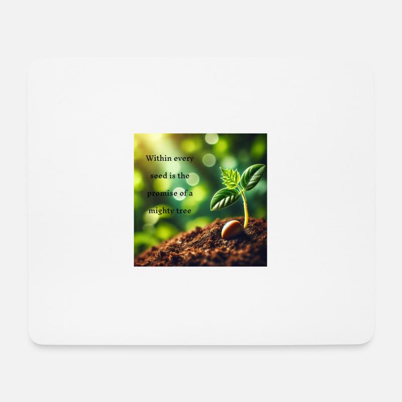 Nature - Mousepad (Querformat) - Weiß