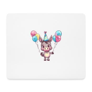 Esel Geburtstag Baby - Mousepad (Querformat) - Weiß - Vorne
