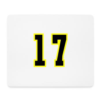 17 Number Leotard - Mouse Pad (horizontal) - white - Front