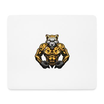 Cheetah Muscles Fitness - Mouse Pad (horizontal) - white - Front