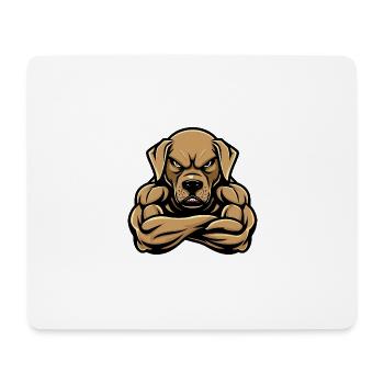 Labrador Dog Muscles Fitness - Mouse Pad (horizontal) - white - Front