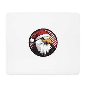 Eagle Christmas X-Mas - Mouse Pad (horizontal) - white - Front