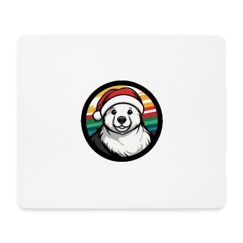 Polar Bear Christmas X-Mas - Mouse Pad (horizontal) - white - Front