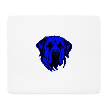 Portrait d’animal de chien Kangal - Tapis de souris (format paysage) - blanc - Devant