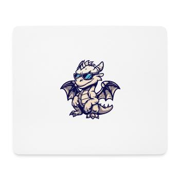 dragon animal - Mouse Pad (horizontal) - white - Front
