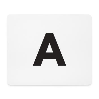 A - Mousepad (Querformat) - Weiß - Vorne