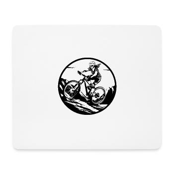 Mountain Bike Bicycle Sport - Mouse Pad (horizontal) - white - Front