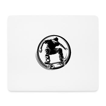 Skateboarding Sport Skateboard - Mouse Pad (horizontal) - white - Front