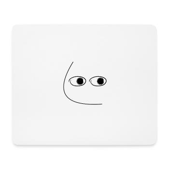 SideEye - Tapis de souris (format paysage) - blanc - Devant