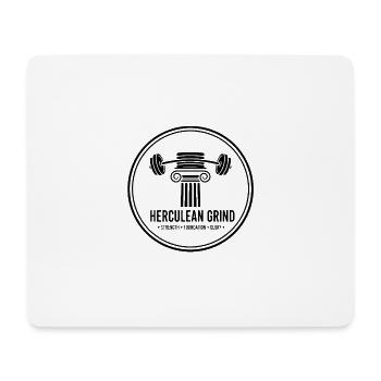 Herculean Grind – Fitness et musculation antique - Tapis de souris (format paysage) - blanc - Devant