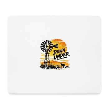 Australia - Down Under - Australien - Windrad - Mousepad (Querformat) - Weiß - Vorne