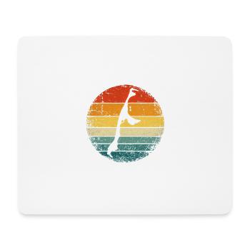 Sylt - Sonnenuntergang - Nordsee - Westerland - Mousepad (Querformat) - Weiß - Vorne