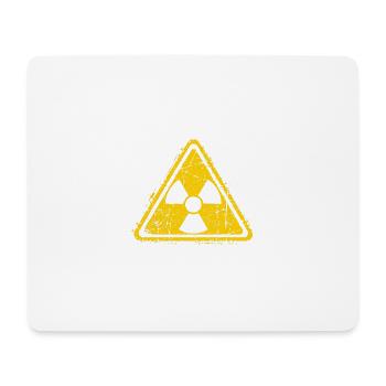 Strahlenwarnschild - Radioaktiv - Nuklear - Mousepad (Querformat) - Weiß - Vorne