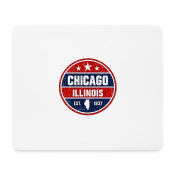 Chicago - Illinois - 1837 - United States  America - Mousepad (Querformat) - Weiß - Vorne