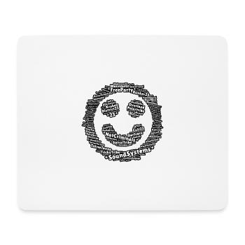 Smile for Soundsystem - Tapis de souris (format paysage) - blanc - Devant