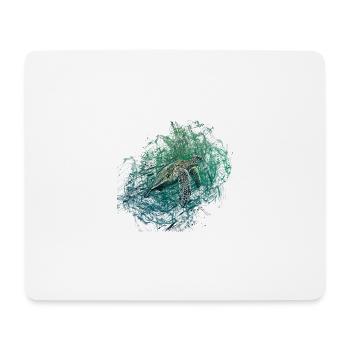 turtle - Mouse Pad (horizontal) - white - Front