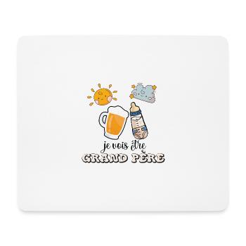 Schwangerschaft Humor Opa Geschenk Zukunft Opa 2024 - Mousepad (Querformat) - Weiß - Vorne