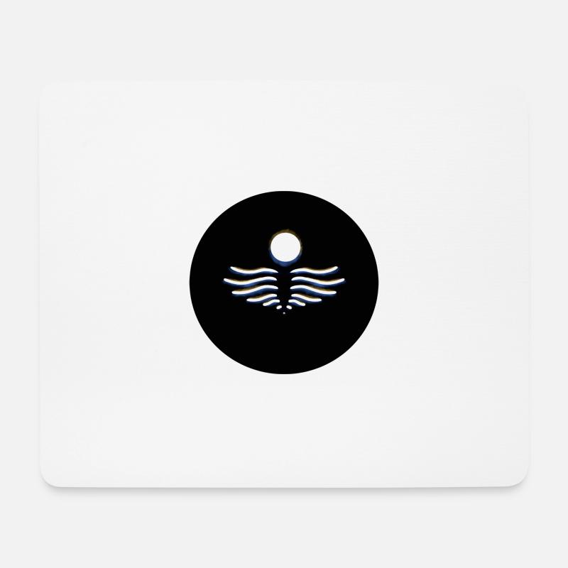 Abstrakte Engel Einfache Strichzeichnungen - Mousepad (Querformat) - Weiß
