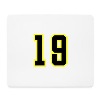 19 Number Leotard - Mouse Pad (horizontal) - white - Front