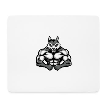 Husky Dog Muscles Fitness - Mouse Pad (horizontal) - white - Front
