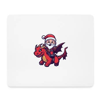 Dragon Santa Claus - Mouse Pad (horizontal) - white - Front