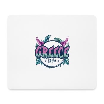 Grèce Crew Coloré - Tapis de souris (format paysage) - blanc - Devant