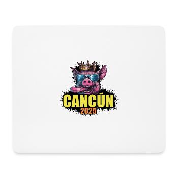 Cancun 2025 Schwein - Mousepad (Querformat) - Weiß - Vorne