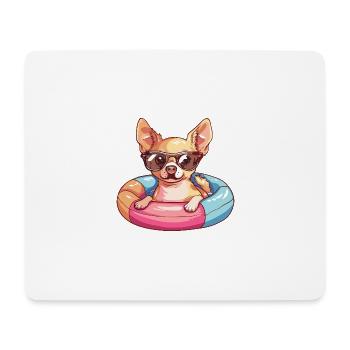 Chihuahua Hund Comic Cool - Mousepad (Querformat) - Weiß - Vorne